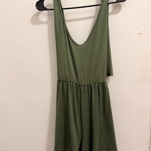 Elegant Olive Green Jumpsuit
